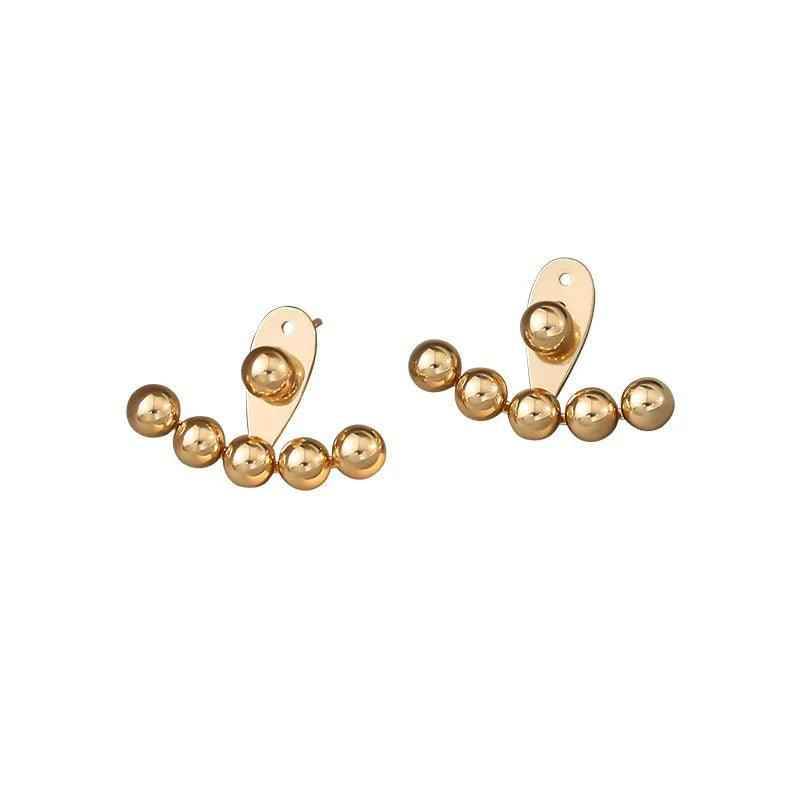 Earrings Charm Jewelry Gold Bean Cool Accessory XYS104 - Touchy Style