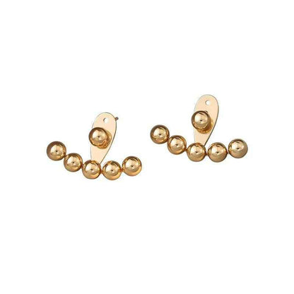 Earrings Charm Jewelry Gold Bean Cool Accessory XYS104 - Touchy Style