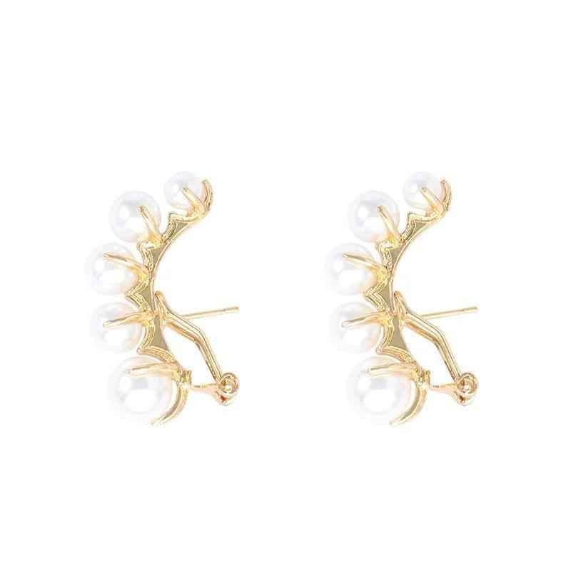 Earrings Charm Jewelry Pearl Cuffs Fashion 