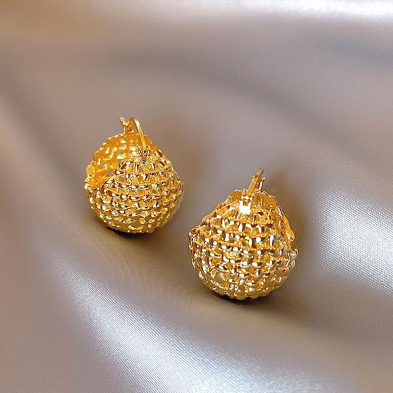 Earrings Charm Jewelry Simple Shape Golden Accessory XYS102 - Touchy Style .