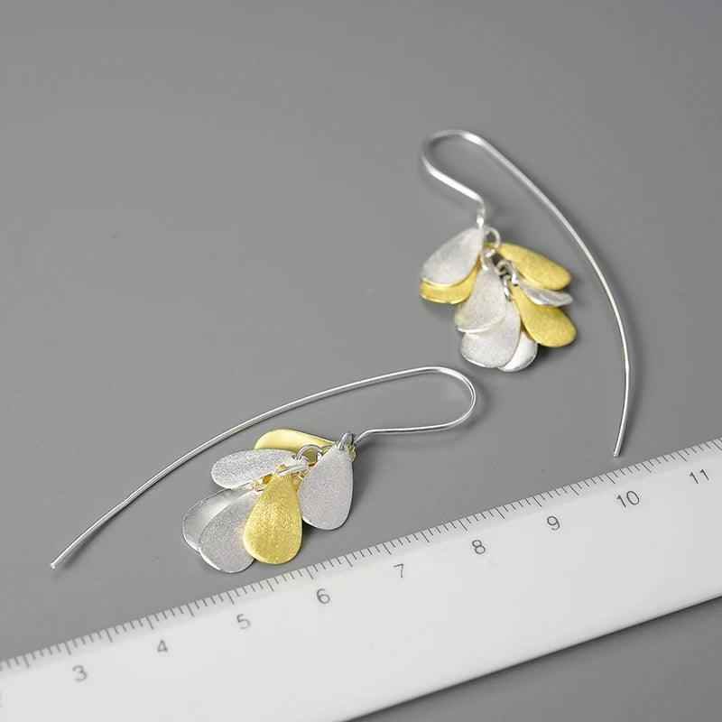 Ears of Rice LFJB0282 Long Earring Charm Jewelry 925 Sterling Silver - Touchy Style