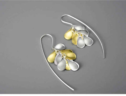 Ears of Rice LFJB0282 Long Earring Charm Jewelry 925 Sterling Silver - Touchy Style .