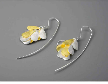 Ears of Rice LFJB0282 Long Earring Charm Jewelry 925 Sterling Silver - Touchy Style