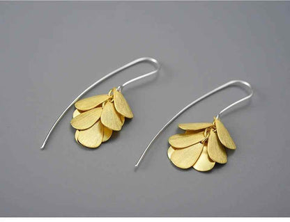 Ears of Rice LFJB0282 Long Earring Charm Jewelry 925 Sterling Silver - Touchy Style