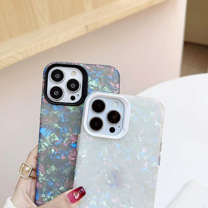 Elegant Bling Shell Pattern Luxury Phone Case Cover for iPhone 11, 12, 13, 14 Pro Max, X, XR, XS Max - Touchy Style .