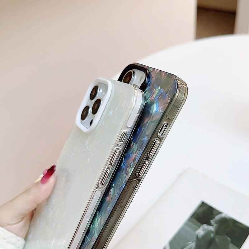 Elegant Bling Shell Pattern Luxury Phone Case Cover for iPhone 11, 12, 13, 14 Pro Max, X, XR, XS Max - Touchy Style