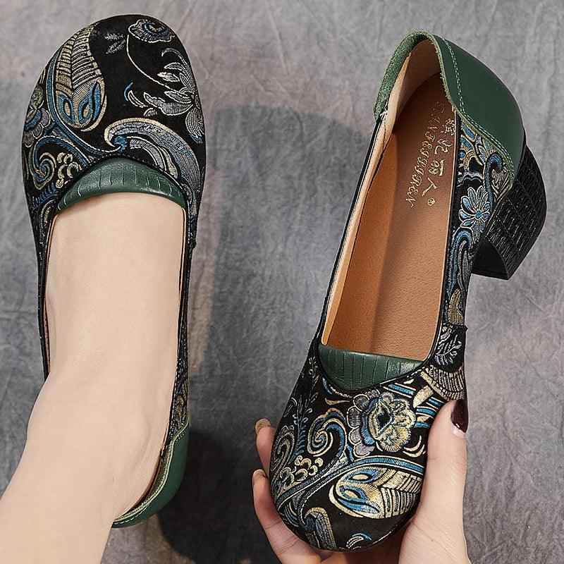 Ethnic Style High Heels Pumps: ICS5777 Women&