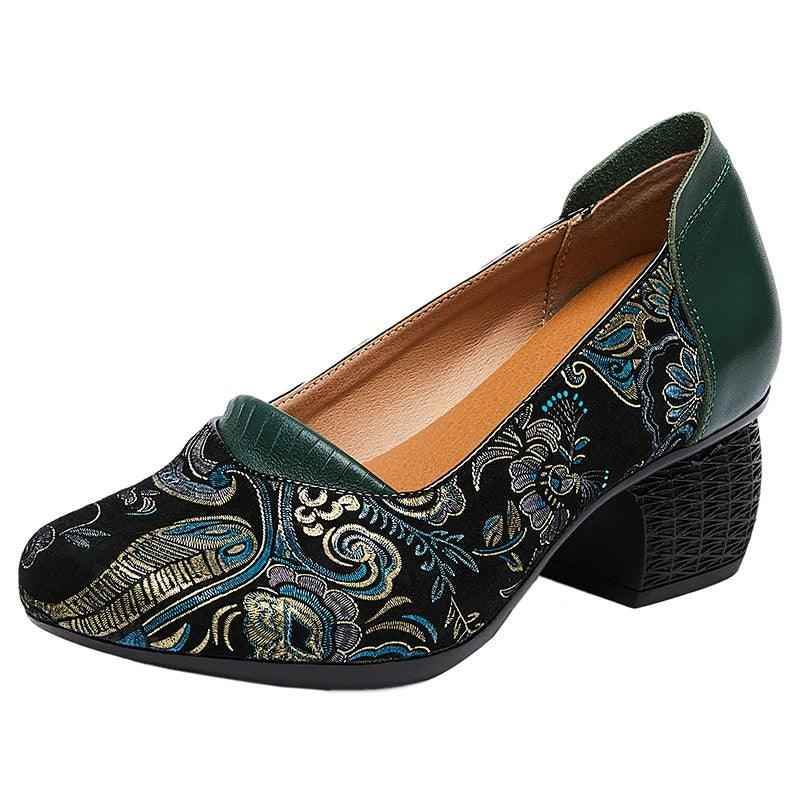 Ethnic Style High Heels Pumps: ICS5777 Women&