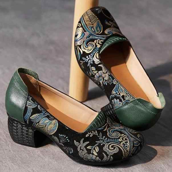 Ethnic Style High Heels Pumps: ICS5777 Women&