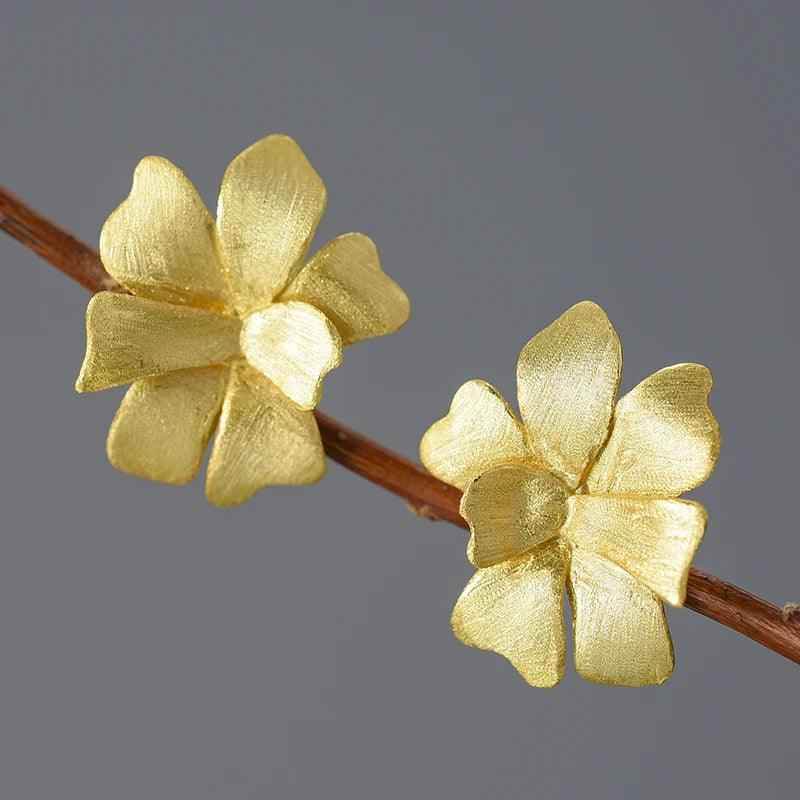 Exquisite Flower LFJA0127 Stud Earring Charm Jewelry 925 Sterling Silver - Touchy Style