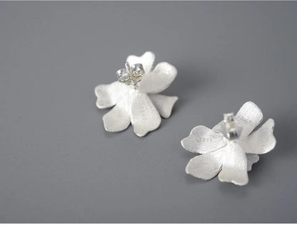Exquisite Flower LFJA0127 Stud Earring Charm Jewelry 925 Sterling Silver - Touchy Style .