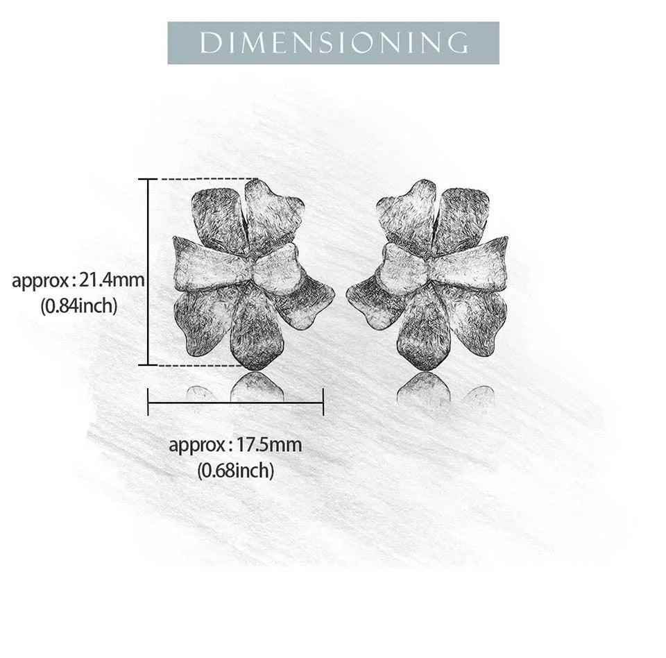 Exquisite Flower LFJA0127 Stud Earring Charm Jewelry 925 Sterling Silver - Touchy Style