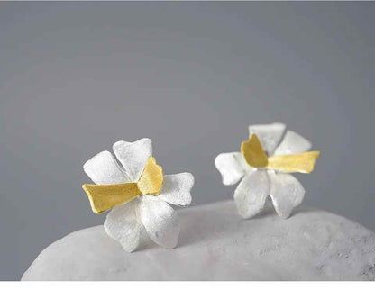 Exquisite Flower LFJA0127 Stud Earring Charm Jewelry 925 Sterling Silver - Touchy Style