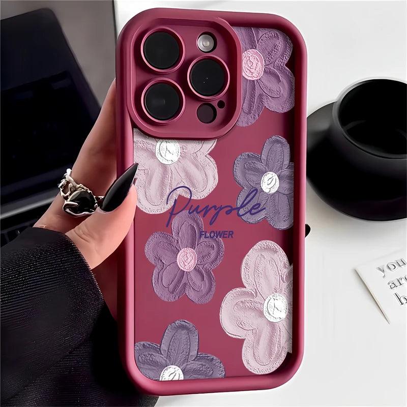 FACPC607 Cute Phone Case For Huawei Honor 50, 90, 20, 9X Pro, X9, X30, Y9 Prime 2019, or Magic 5 Pro - Flower Picture Printed - Touchy Style