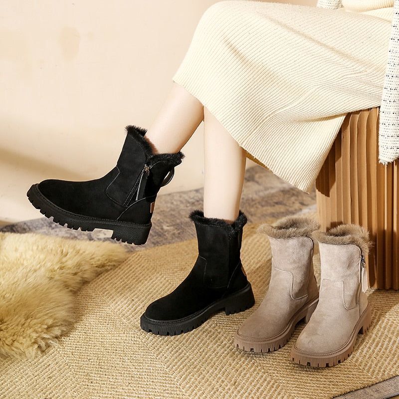 Fashion Chunky Platform Boots - Women&