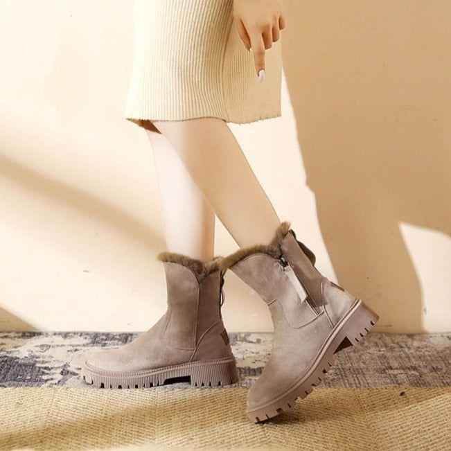 Fashion Chunky Platform Boots - Women&