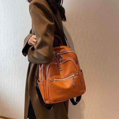 Fashion Leather College Bags - Women&