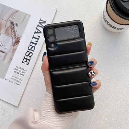 Fashion Leather Cute Phone Case: Soft Cover for Galaxy Z Flip 5, Z Flip 4, Z Flip 3 - Touchy Style .