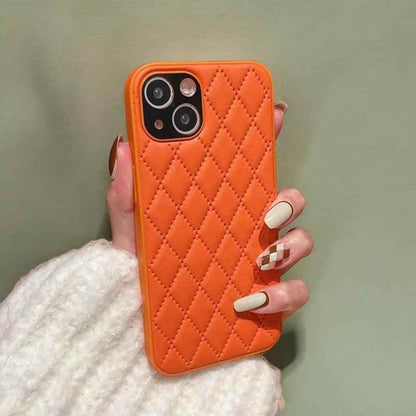 Fashion Plain Leather Cute Phone Cases For iPhone 11 12 13 Pro X XR XS MAX 7 8 Plus SE2 - Touchy Style