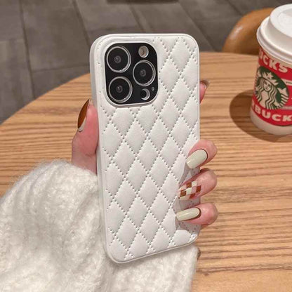 Fashion Plain Leather Cute Phone Cases For iPhone 11 12 13 Pro X XR XS MAX 7 8 Plus SE2 - Touchy Style