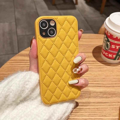 Fashion Plain Leather Cute Phone Cases For iPhone 11 12 13 Pro X XR XS MAX 7 8 Plus SE2 - Touchy Style
