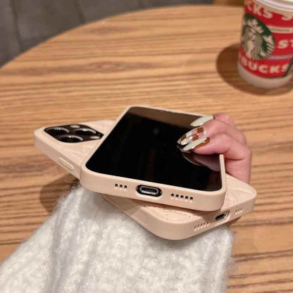Fashion Plain Leather Cute Phone Cases For iPhone 11 12 13 Pro X XR XS MAX 7 8 Plus SE2 - Touchy Style