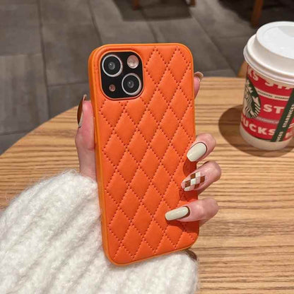 Fashion Plain Leather Cute Phone Cases For iPhone 11 12 13 Pro X XR XS MAX 7 8 Plus SE2 - Touchy Style
