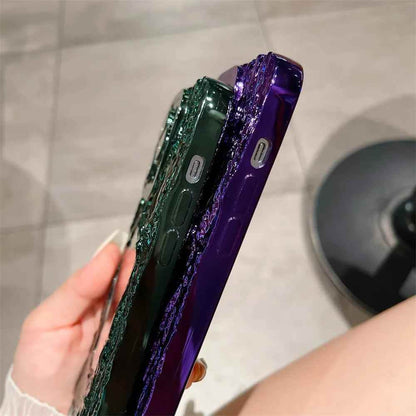 Fashion Plating Rock Cute Phone Cases For iPhone 15 14 Pro Max 13 12 11 - With Makeup Mirror - Touchy Style