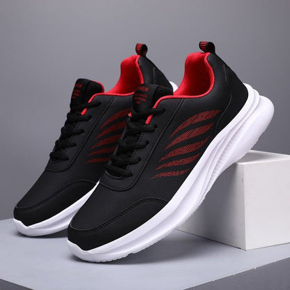 Fashion Running Sneakers - Men's Casual Shoes EN143 Black Red / 42