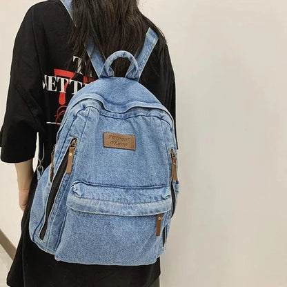 Fashion Soft Canvas Cool Backpack UCBQR31 Trendy Travelbags - Touchy Style .