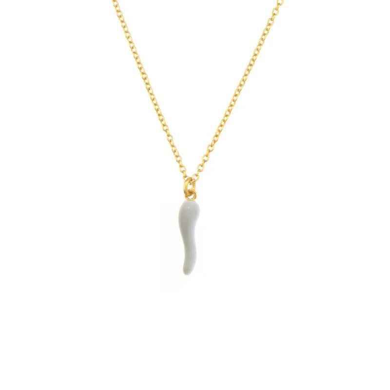 Fashionable Gold Chili Pendant Earrings and Necklace Set with Red Enamel Accents Charm Jewelry - Touchy Style