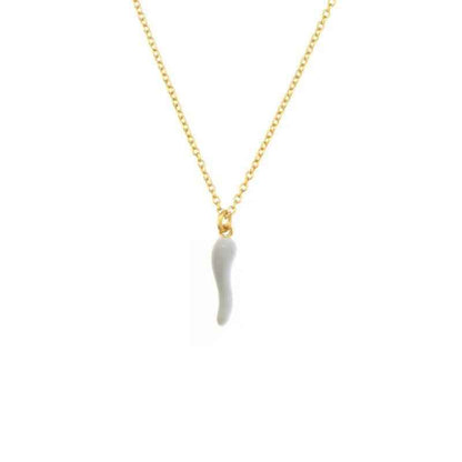Fashionable Gold Chili Pendant Earrings and Necklace Set with Red Enamel Accents Charm Jewelry - Touchy Style