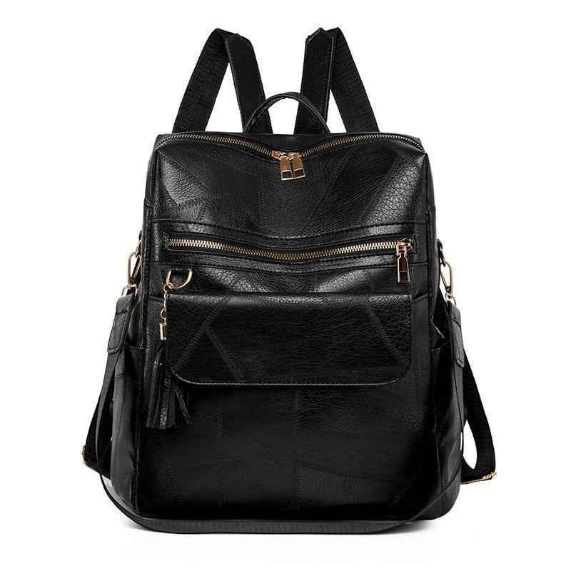 FC221 Vintage Leather Daypack: Cool Backpack with Large Capacity - Touchy Style