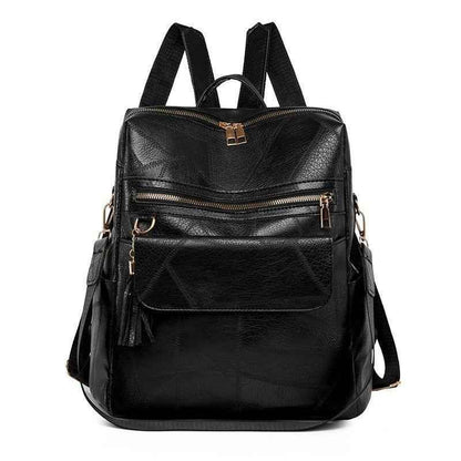 FC221 Vintage Leather Daypack: Cool Backpack with Large Capacity - Touchy Style