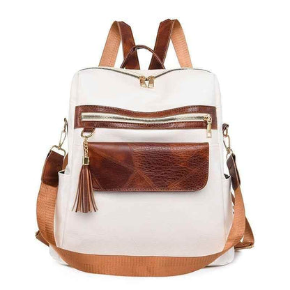 FC221 Vintage Leather Daypack: Cool Backpack with Large Capacity - Touchy Style