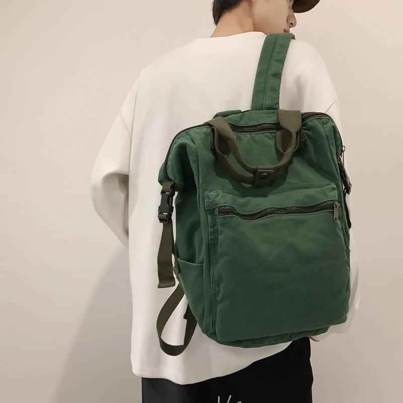 FC234 Portable Canvas School Cool Backpack: Large Capacity - Touchy Style