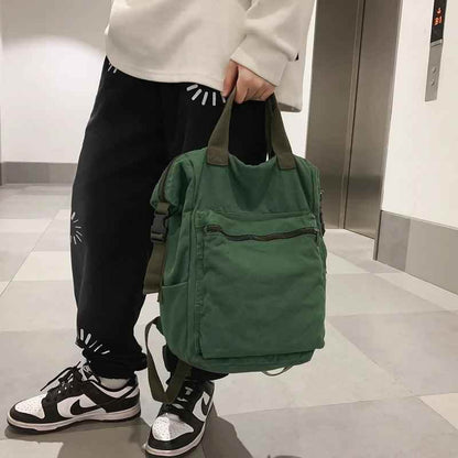 FC234 Portable Canvas School Cool Backpack: Large Capacity - Touchy Style
