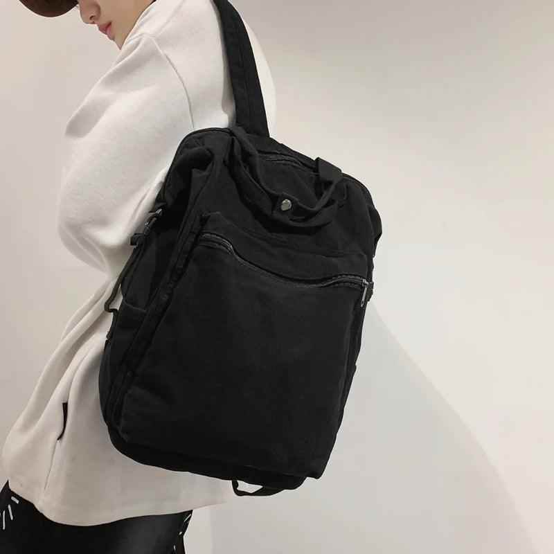 FC234 Portable Canvas School Cool Backpack: Large Capacity - Touchy Style