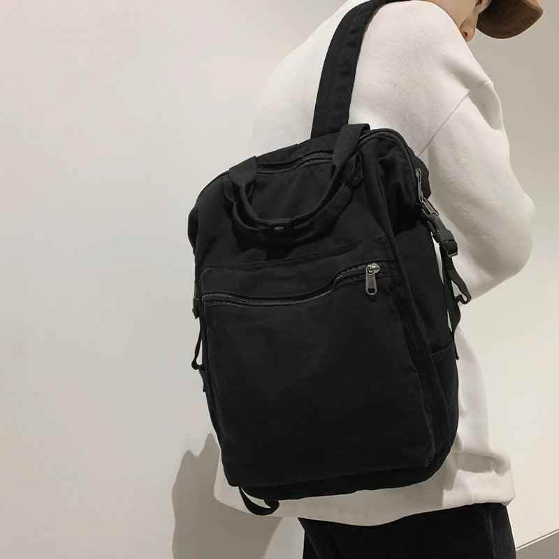 FC234 Portable Canvas School Cool Backpack: Large Capacity - Touchy Style
