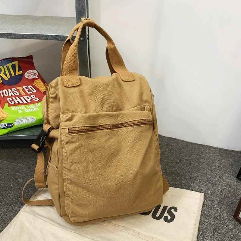 FC234 Portable Canvas School Cool Backpack: Large Capacity - Touchy Style