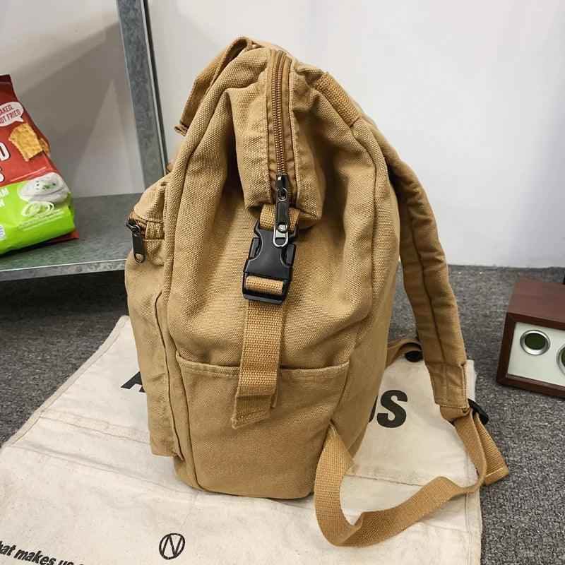 FC234 Portable Canvas School Cool Backpack: Large Capacity - Touchy Style