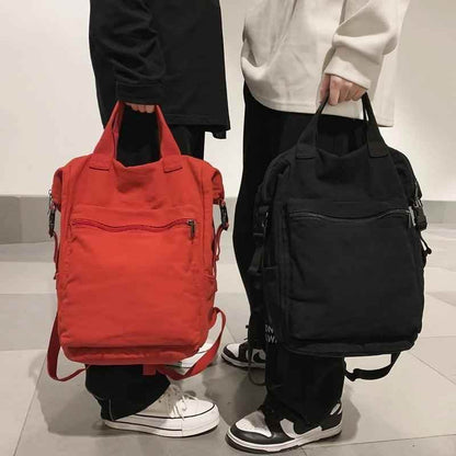 FC234 Portable Canvas School Cool Backpack: Large Capacity - Touchy Style
