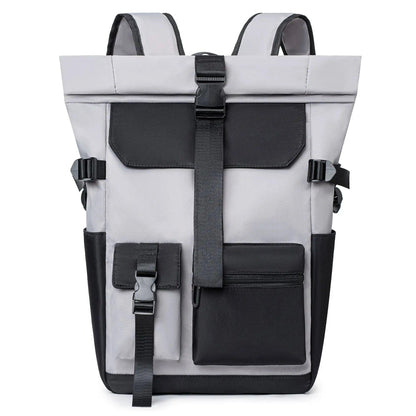 FL2054 Cool Backpack - Oxford Schoolbag With Solid Color - Touchy Style