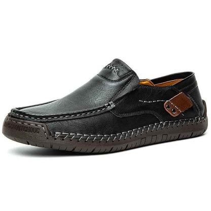 Flats Comfortable Leather Brown Men&