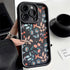 Floral Black Cute Phone Case For Huawei Honor 50, 90, 20, 9X Pro, X9, X30, Y9 Prime 2019, and Magic 5 Pro - CPC081 Pattern - Touchy Style .