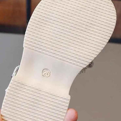 French Sandals for Toddler Girls: Casual Shoes Adorned with Pearls - G05173 - Touchy Style