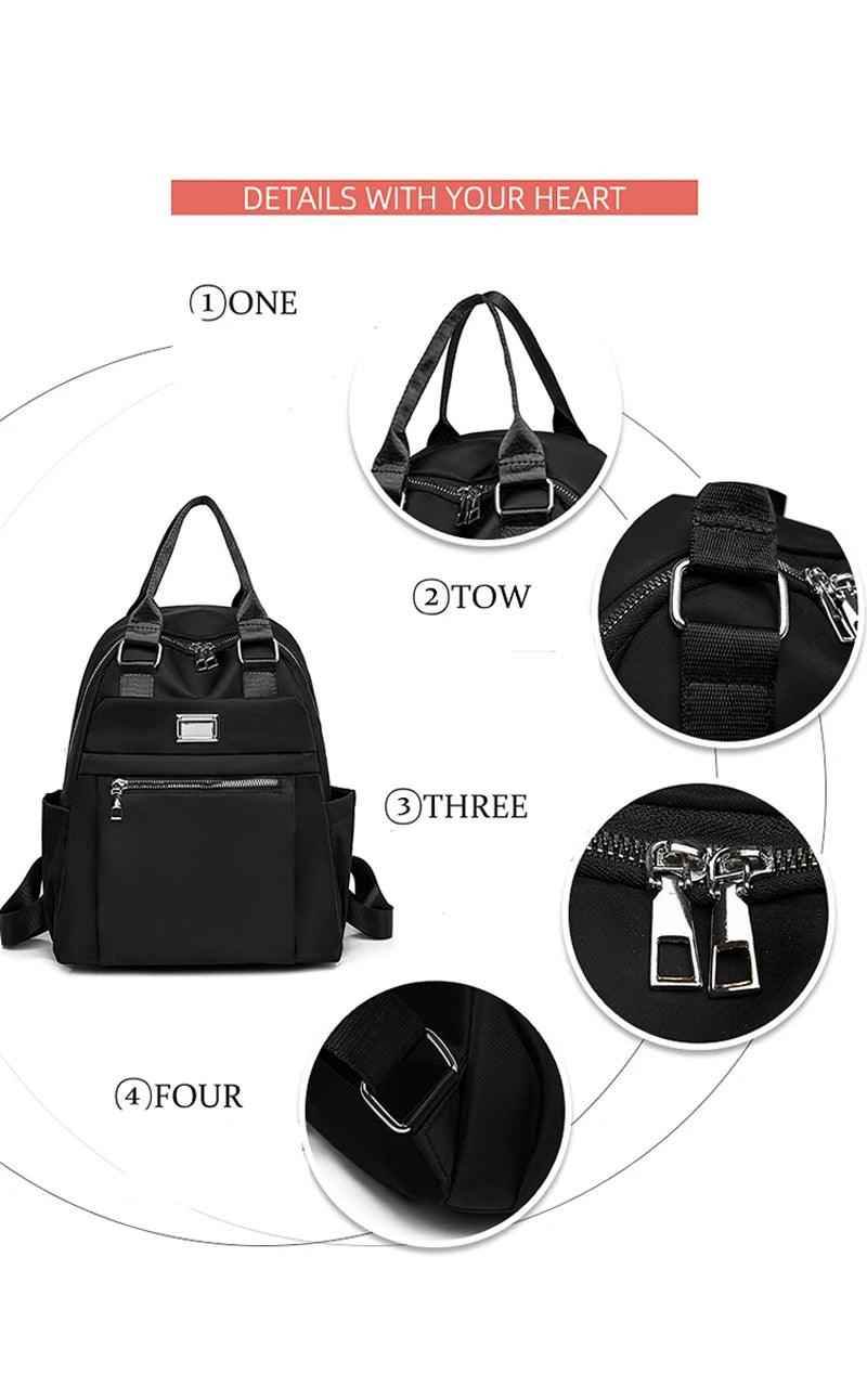 FX255 Leather Fashion Portable Travel Cool Backpack - Touchy Style