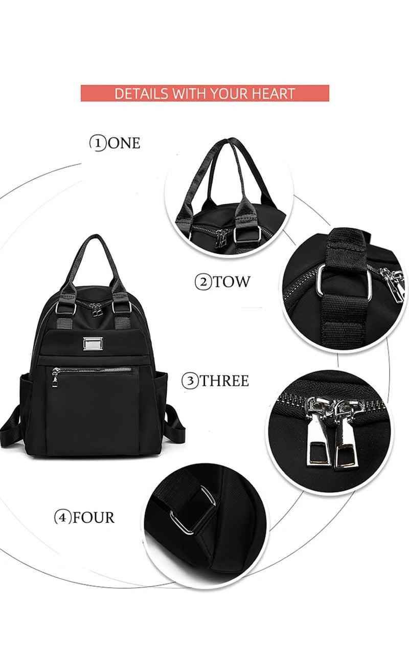 FX255 Leather Fashion Portable Travel Cool Backpack - Touchy Style .