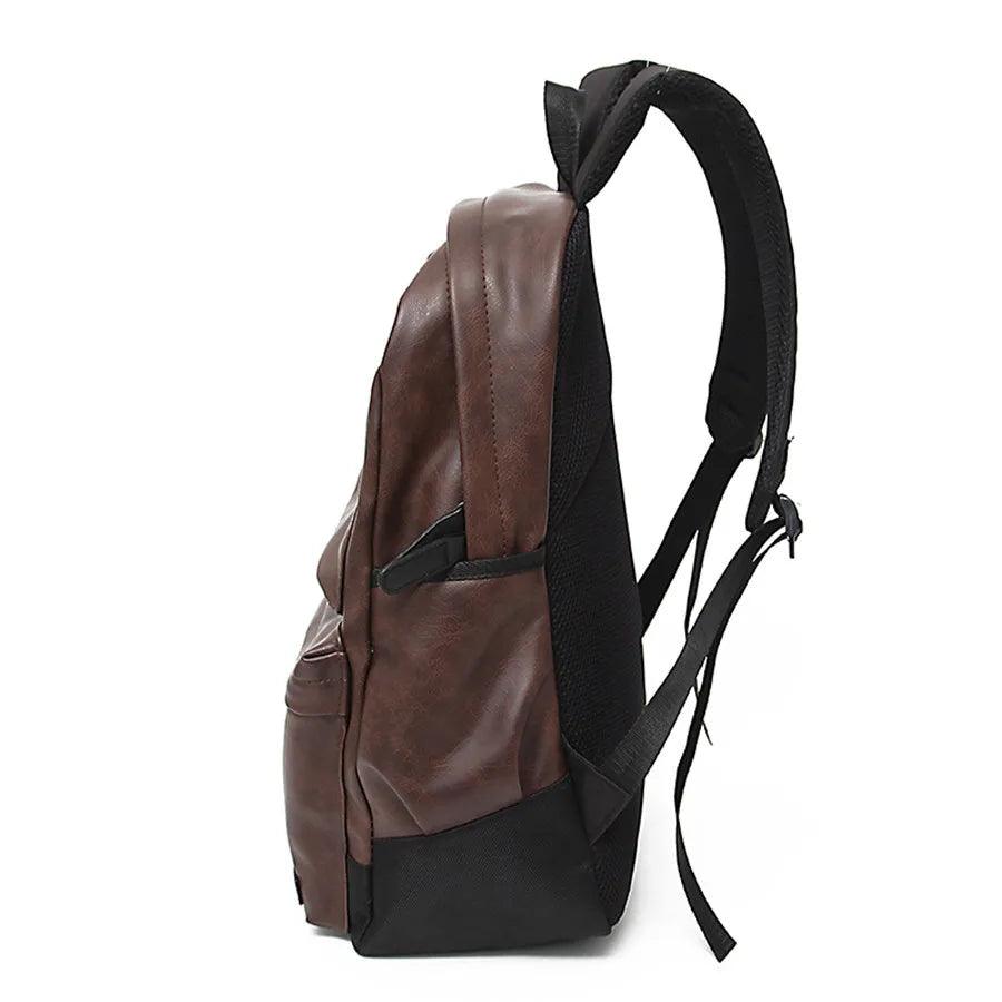 FZ54790H Cool Backpack - Leather Large Capacity Schoolbag For Laptop - Touchy Style