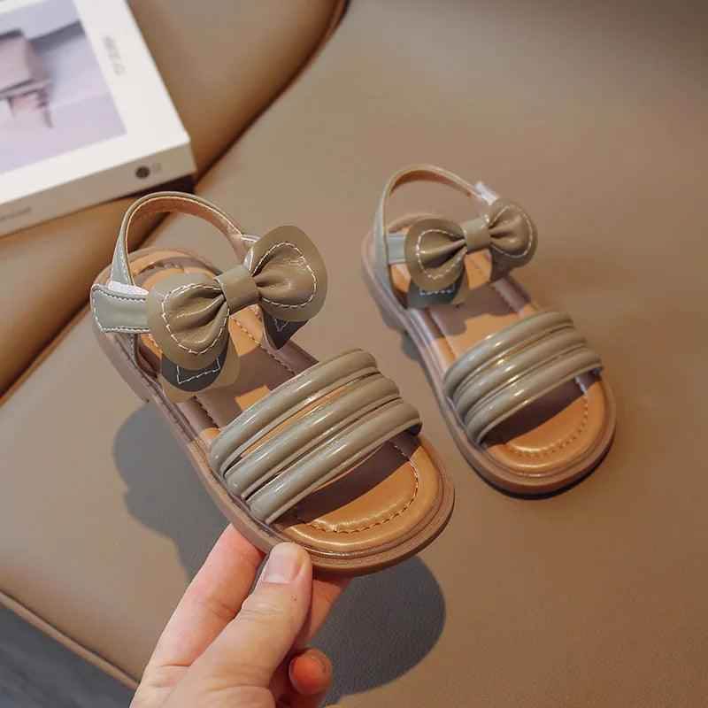 G06035 Girls Casual Sandals with Bow - Soft Children&